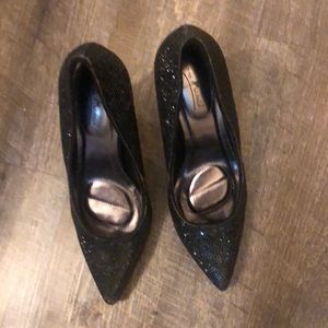 Black Sparkly Pumps